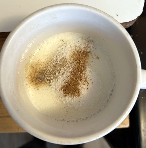 Photo of milk and spices